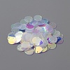 Iridescent PVC Paillette/Sequins Pendants PVC-WH0006-01A-1