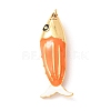 Brass with Enamel Big Pendants KK-CBA2F11-05G-03-1
