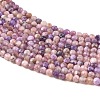 Natural Charoite Beads Strands G-K376-A04-3mm-4
