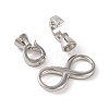 Brass Fold Over Clasps KK-U016-20P-2