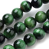 Natural Tiger Eye Beads Strands G-S259-03C-10mm-1