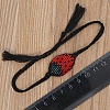 Glass Seed Beetle Link Bracelet BJEW-P269-17-4
