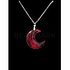 Gothic Crescent Moon Pendant Alloy Chain Necklaces FS-WG24E4D-01-2