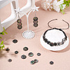 60Pcs 3 Styles Natural Black Lip Shell Buttons BUTT-TA0001-25-8