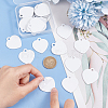 30Pcs Blank Double-sided Heat Transfer Aluminium Pendants DIY-BC0012-89C-3