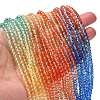 Transparent Painted Glass Beads Strands DGLA-A034-T3mm-A02-2