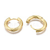 Brass Huggie Hoop Earrings X-KK-S356-347A-NF-3