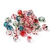 Christmas Glass European Beads LAMP-F132-01-1