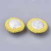 Polymer Clay Rhinestone Beads X-RB-S055-41K-2