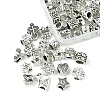 64Pcs 16 Styles Tibetan Style Alloy European Large Hole Beads FIND-FS0002-63-3