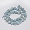 Round Natural Aquamarine Bead Strands G-F289-01-10mm-AA-2
