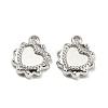 Non-Tarnish 304 Stainless Steel Pendant Cabochon Settings STAS-I202-14P-2