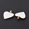 Brass Enamel Pendants KK-P204-14G-E-4