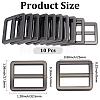 10Pcs Alloy Rectangle Buckles FIND-CY0001-97B-2