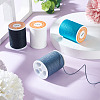 4 Rolls 4 Colors Round Waxed Polyester Cord YC-TA0001-21D-5