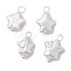 Natural Nucleated Baroque Keshi Pearl Pendants PALLOY-JF02900-02-1