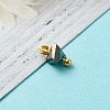 Electroplate Glass Charms PALLOY-JF00821-02-3