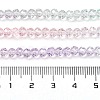Transparent Painted Glass Beads Strands X-DGLA-A034-T3mm-A23-3