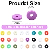 1880Pcs 4 Colors Handmade Polymer Clay Beads CLAY-YW0002-01B-3
