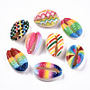 Printed Natural Cowrie Shell Beads X-SHEL-S266-20-3