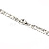 Fashionable 304 Stainless Steel Figaro Chain Necklaces for Men STAS-A028-N015-4