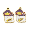 Halloween Theme Ion Plating(IP) 304 Stainless Steel Enamel Pendants STAS-M011-01D-1