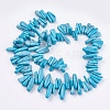 Dyed Natural Howlite Nuggets Beads Strands G-R191-12-2