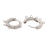 Tarnish Resistant 304 Stainless Steel Hoop Earring Findings STAS-D183-01P-2