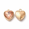 Faceted Glass Rhinestone Pendants GLAA-I051-B12-1