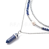 3Pcs 3 Style Natural Gemstone & Pearl & Synthetic Hematite Beaded Necklaces Set NJEW-JN04028-4