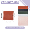 HOBBIESAY 5Pcs 5 Colors Rectangle Imitation Leather Multipurpose Shrapnel Makeup Bags ABAG-HY0001-12-2