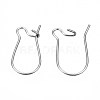 Tarnish Resistant 304 Stainless Steel Hoop Earring Findings STAS-S117-008B-01-3