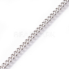 Tarnish Resistant 304 Stainless Steel Curb Chains CHS-L020-035P-1