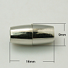 Brass Magnetic Clasps X-KK-C3036-16x9mm-N-1
