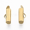 304 Stainless Steel Slide On End Clasp Tubes X-STAS-S115-01D-G-2