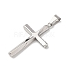 304 Stainless Steel Pendants STAS-P421-08P-2