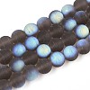 Frosted Transparent Glass Beads Strands LS-GLAA-T032-T10mm-MBB02-1