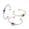 304 Stainless Steel Cuff Bangles BJEW-P254-17-1