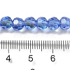 Electroplate Transparent Glass Beads Strands EGLA-A035-T6mm-L14-4