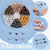 420Pcs 6 Colors Iron Spacer Beads IFIN-PH0002-23-4