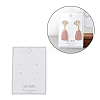 100Pcs Paper Jewelry Earring Stud Display Cards CDIS-NH0001-01B-1