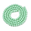 Opaque Solid Color Imitation Jade Glass Beads Strands EGLA-A044-P4mm-D14-3