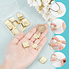 20Pcs Rack Plating Brass Glue-on Flat Pad Bails KK-AR0004-08-3