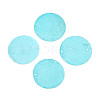Spray Painted Natural Capiz Shell Disc Links Connector Charms SSHEL-T017-32A-1