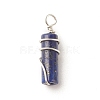 Natural Lapis Lazuli Pendants PALLOY-JF01570-04-1