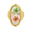 Brass Adjustable Rings for Women RJEW-G265-10G-D06-2