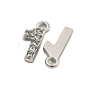 304 Stainless Steel Pendants STAS-L080-002P-01-2