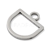304 Stainless Steel Pendants STAS-P433-13B-P-2