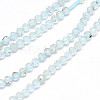 Natural Blue Topaz Beads Strands X-G-G914-2mm-12-4