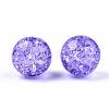 Transparent Crackle Acrylic Round Beads Strands CCG-R002-12mm-06-1